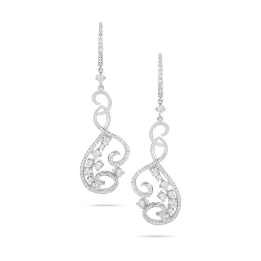 Spiral Diamonds Earrings | Best jewelry shop