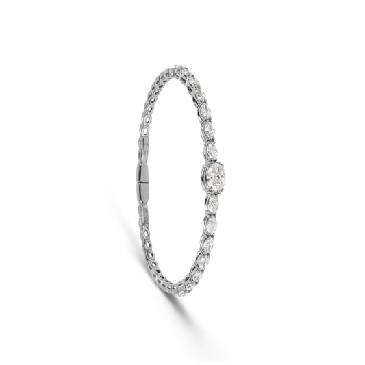 Certified Solitaire Diamond Bracelet