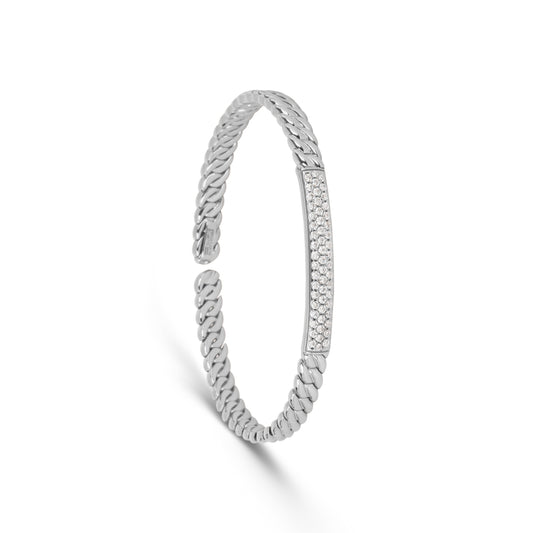 Braided Diamond Cuff