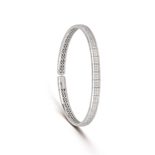 Diamond Linear Cuff Bracelet