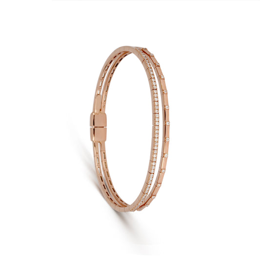 Double Band Diamond Bracelet