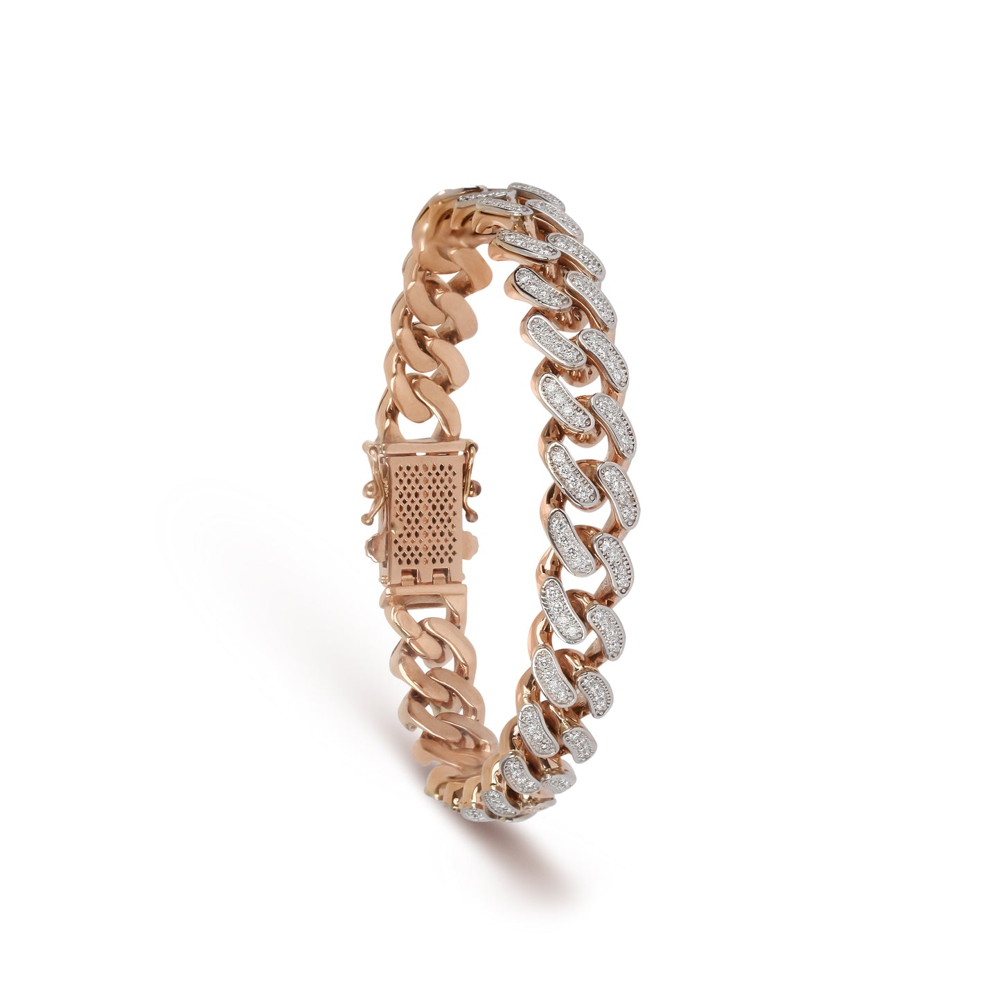 Medium Diamond Cuban chain Bracelet | Jewellery Design | Bracelet Chain