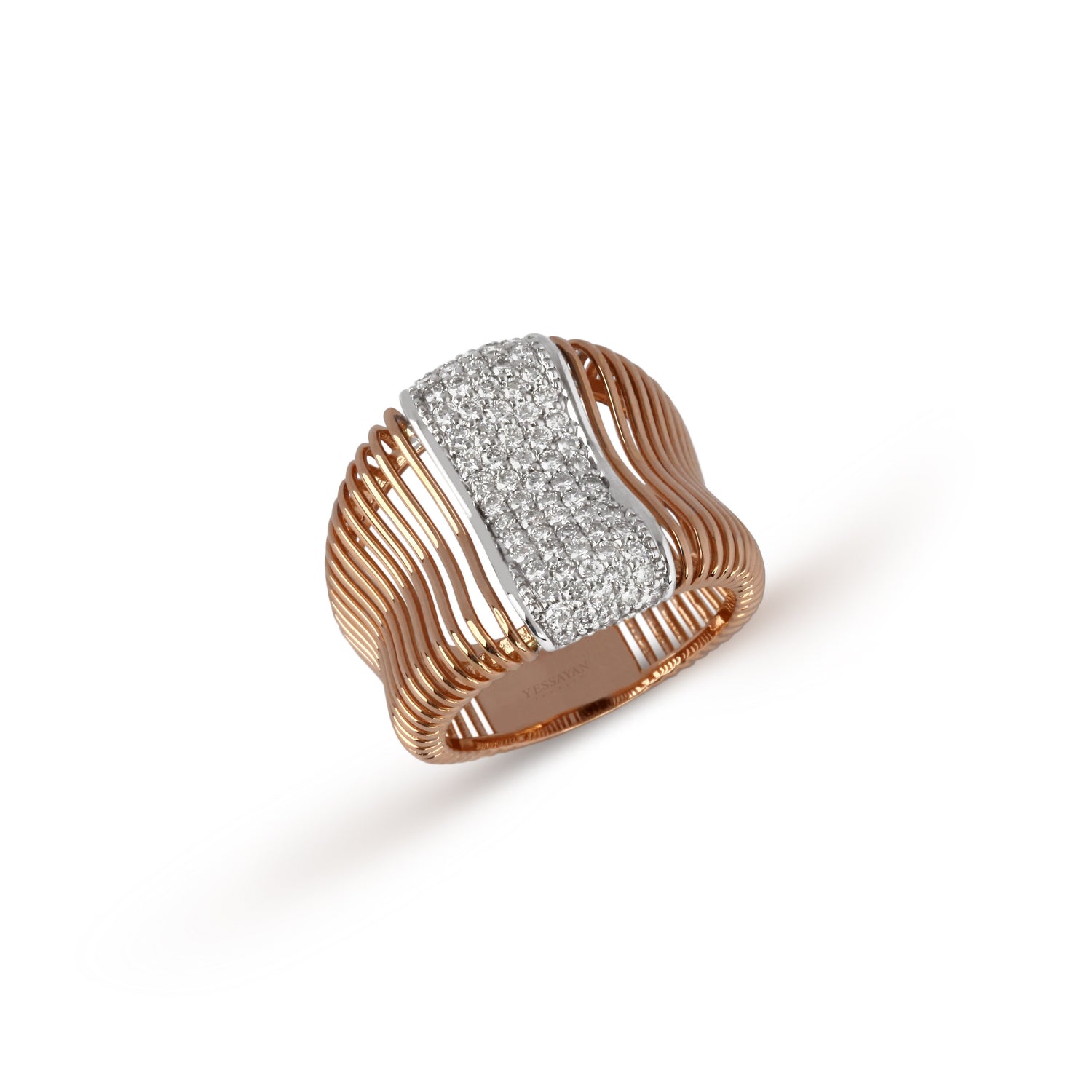 Two-Tone Diamond Band | diamond store jewellery | diamond rings