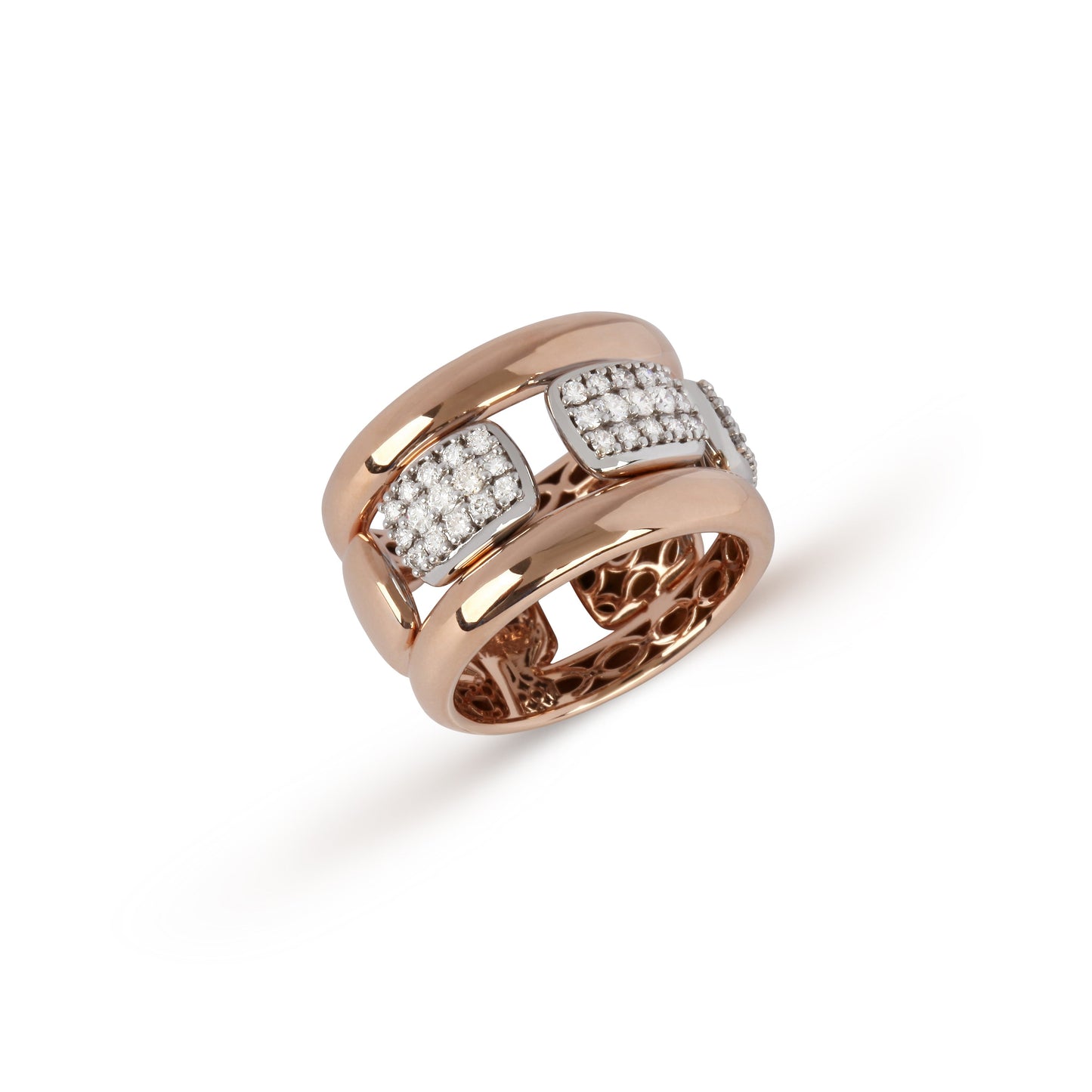Two-Tone Diamond Band | jewelry online store | diamond rings