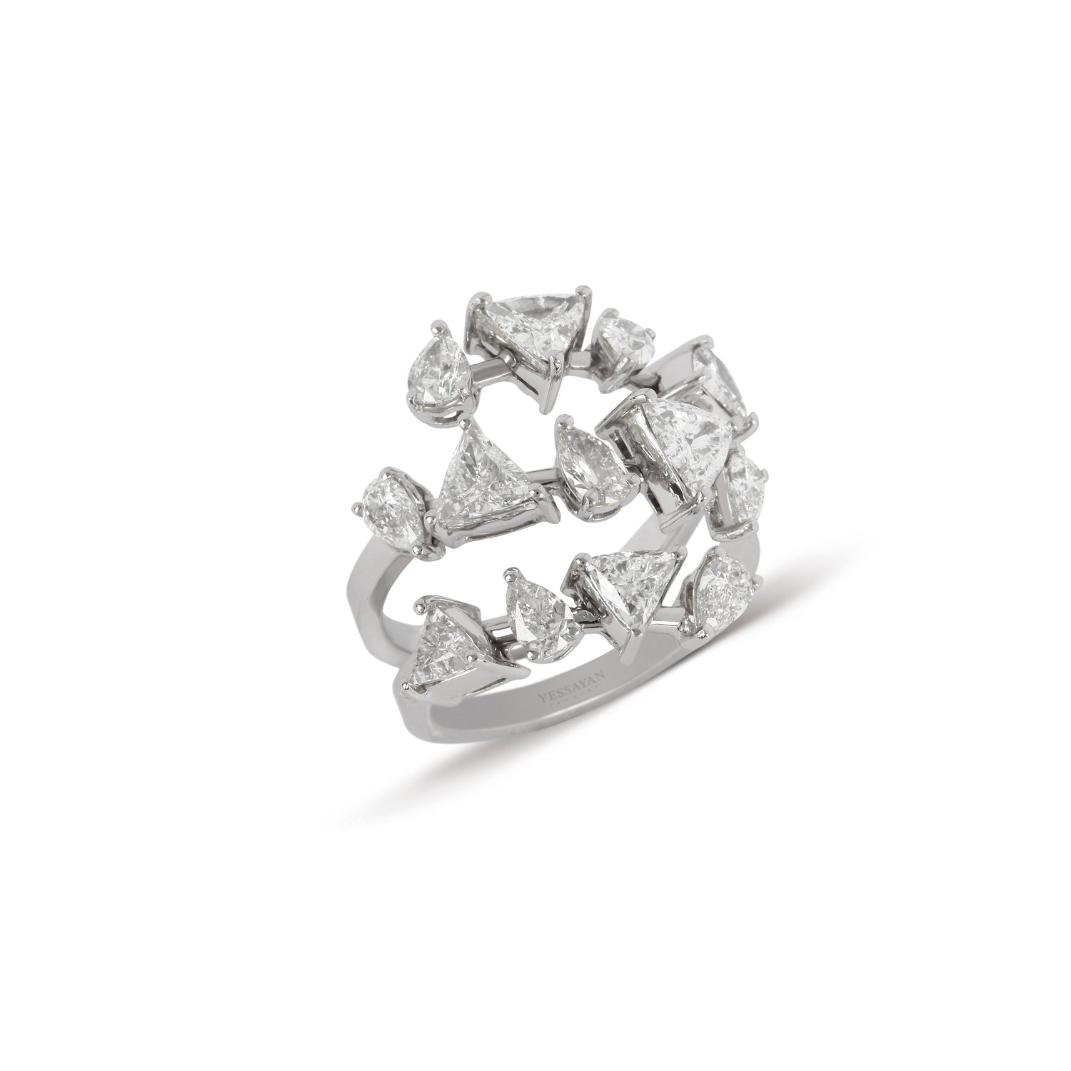 Trio Band Multi-Shape Diamond Ring | best jewelry online | diamond rings