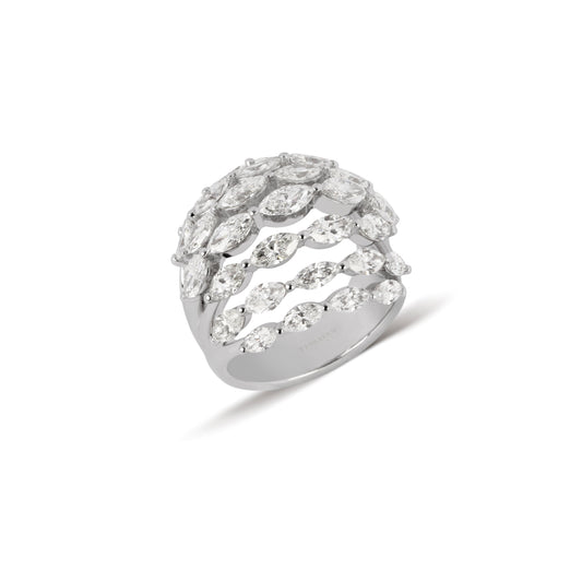 Multi-Band Graduated Diamond Ring | best jewellery stores | diamond rings