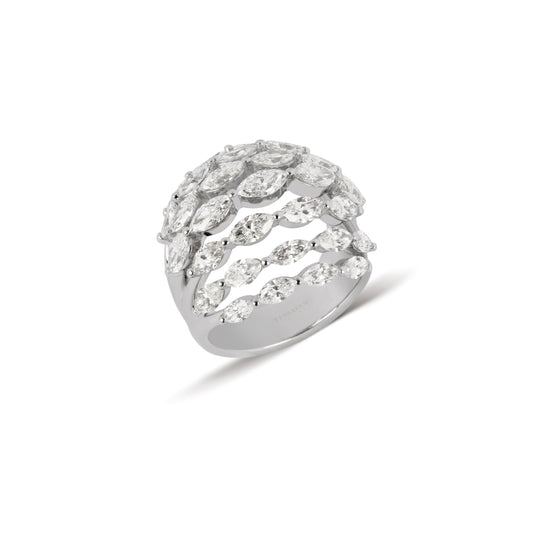 Multi-Band Graduated Diamond Ring | best jewellery stores | diamond rings