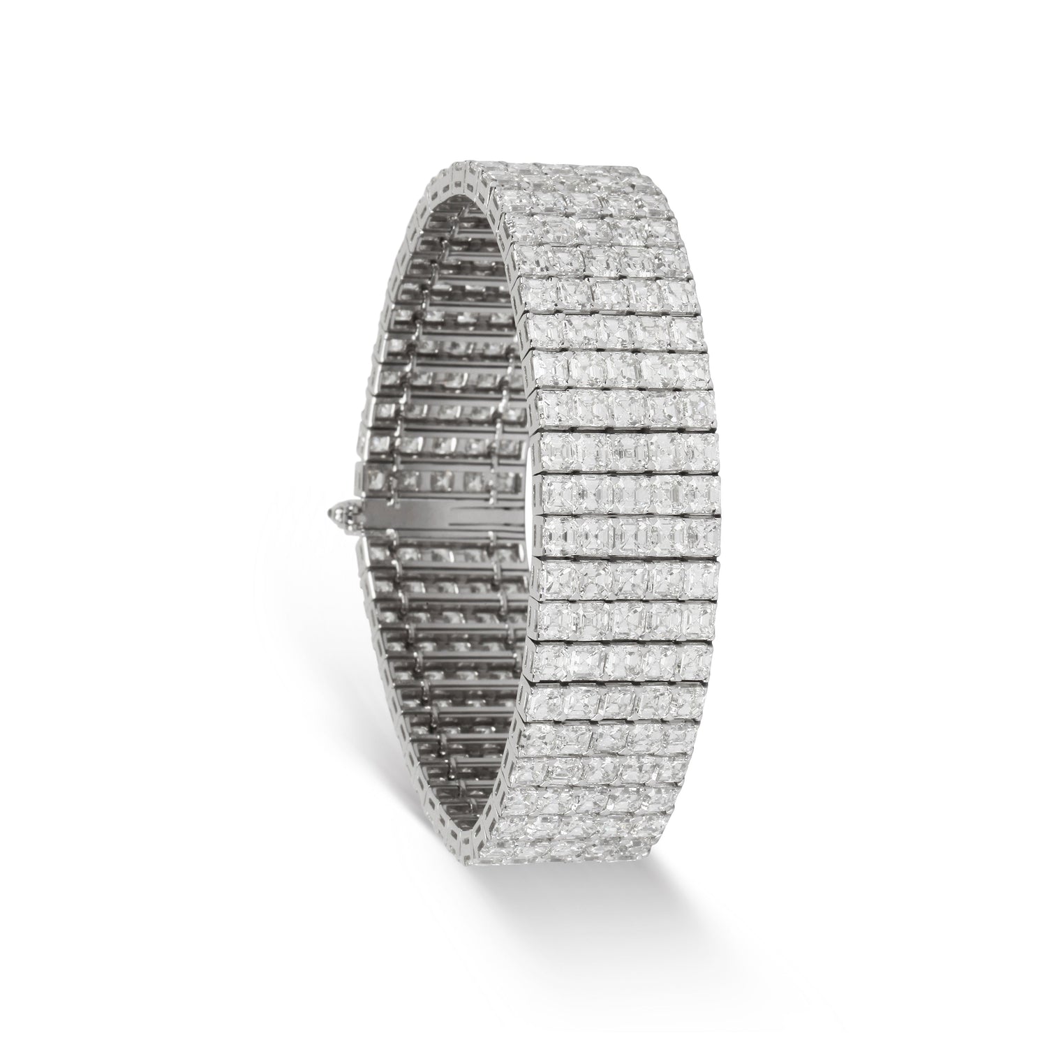 Asscher Cut Diamond Wide Bracelet | Bracelet Design | Jewellery Stores Online