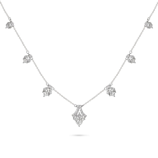 Chandelier Diamond Charm Necklace
