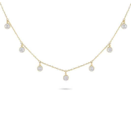 Diamond Illusion Charm Necklace