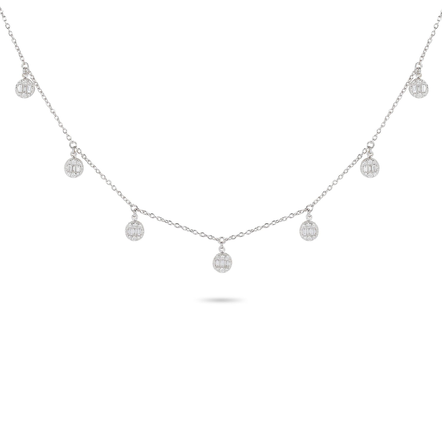 Diamond Illusion Charm Necklace | Diamond Necklace | Diamond Store