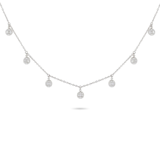 Diamond Illusion Charm Necklace | Diamond Necklace | Diamond Store