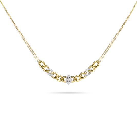 Cuban Diamond Link Chain Necklace