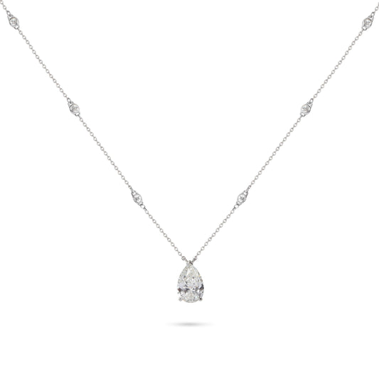 Certified Solitaire Diamond Pendant Necklace