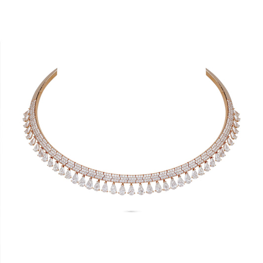 Diamond Dangling Choker