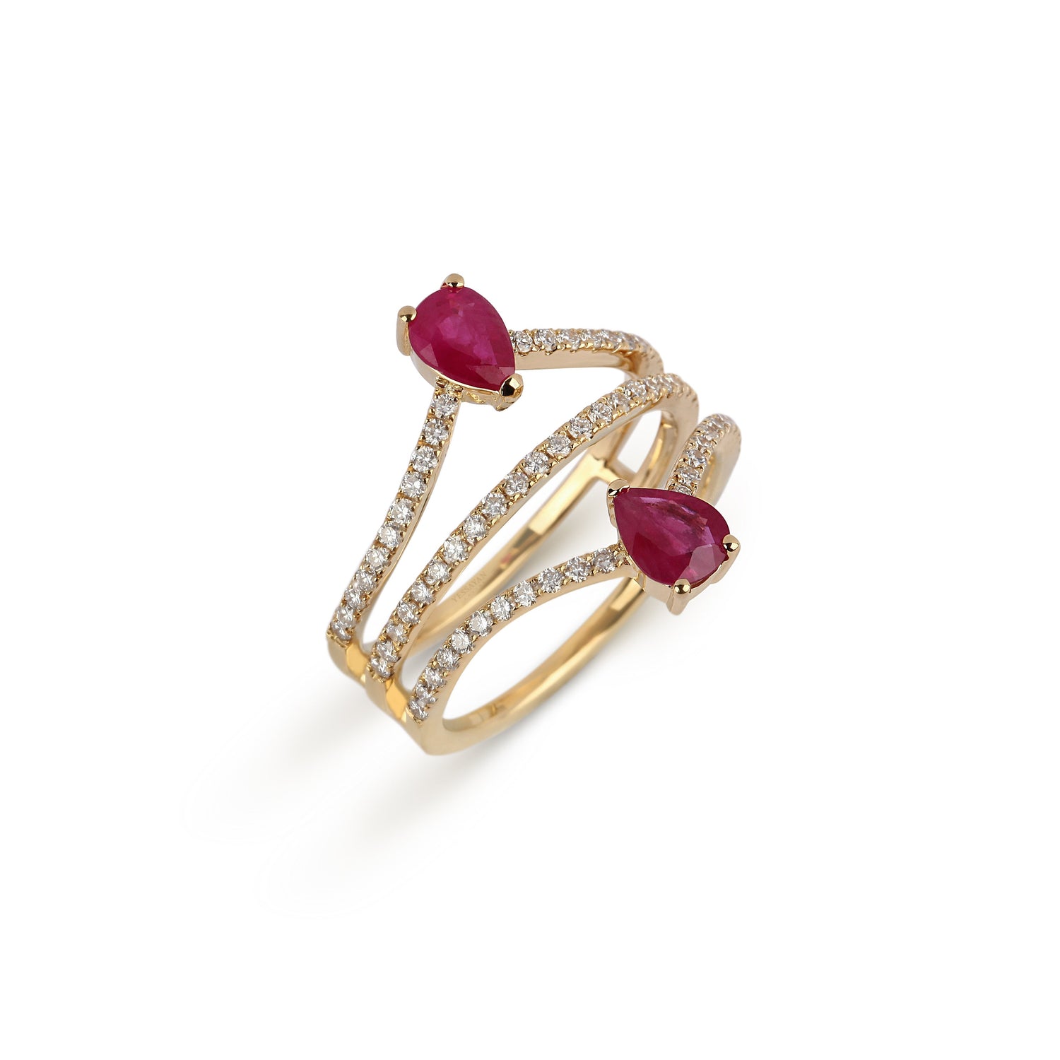 Ruby & Diamond Cocktail Ring | diamond rings | diamond rings for women