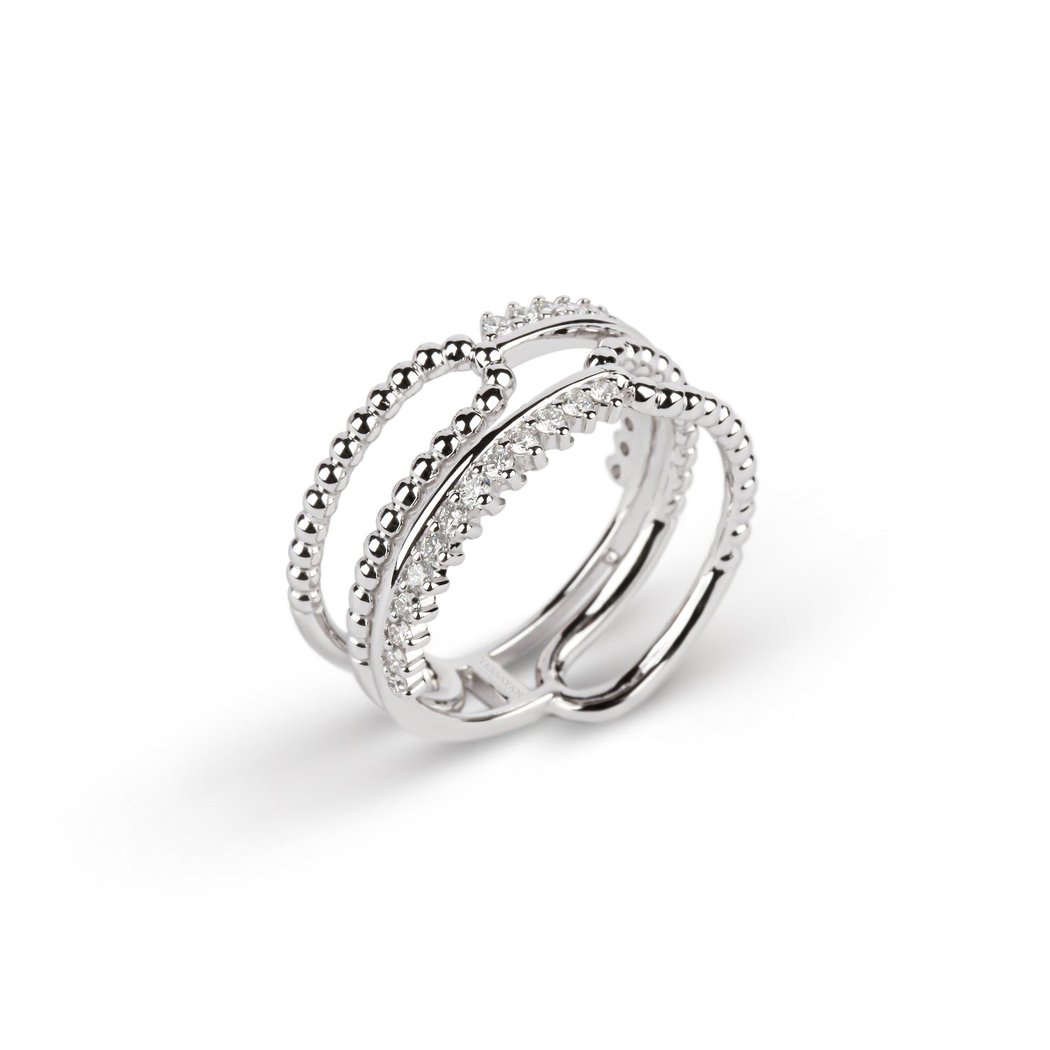 Diamond Beaded Band Ring | best jewelry online | diamond rings