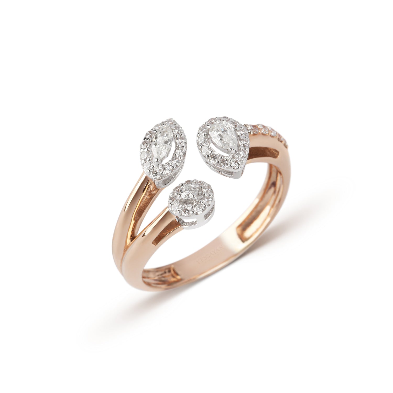 Triple Diamond Ring | best jewellery stores | diamond rings