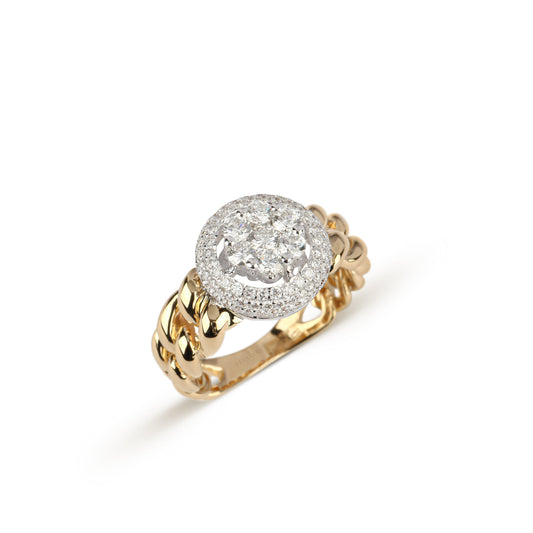Chain Band Diamond Ring | best jewellery stores | diamond rings