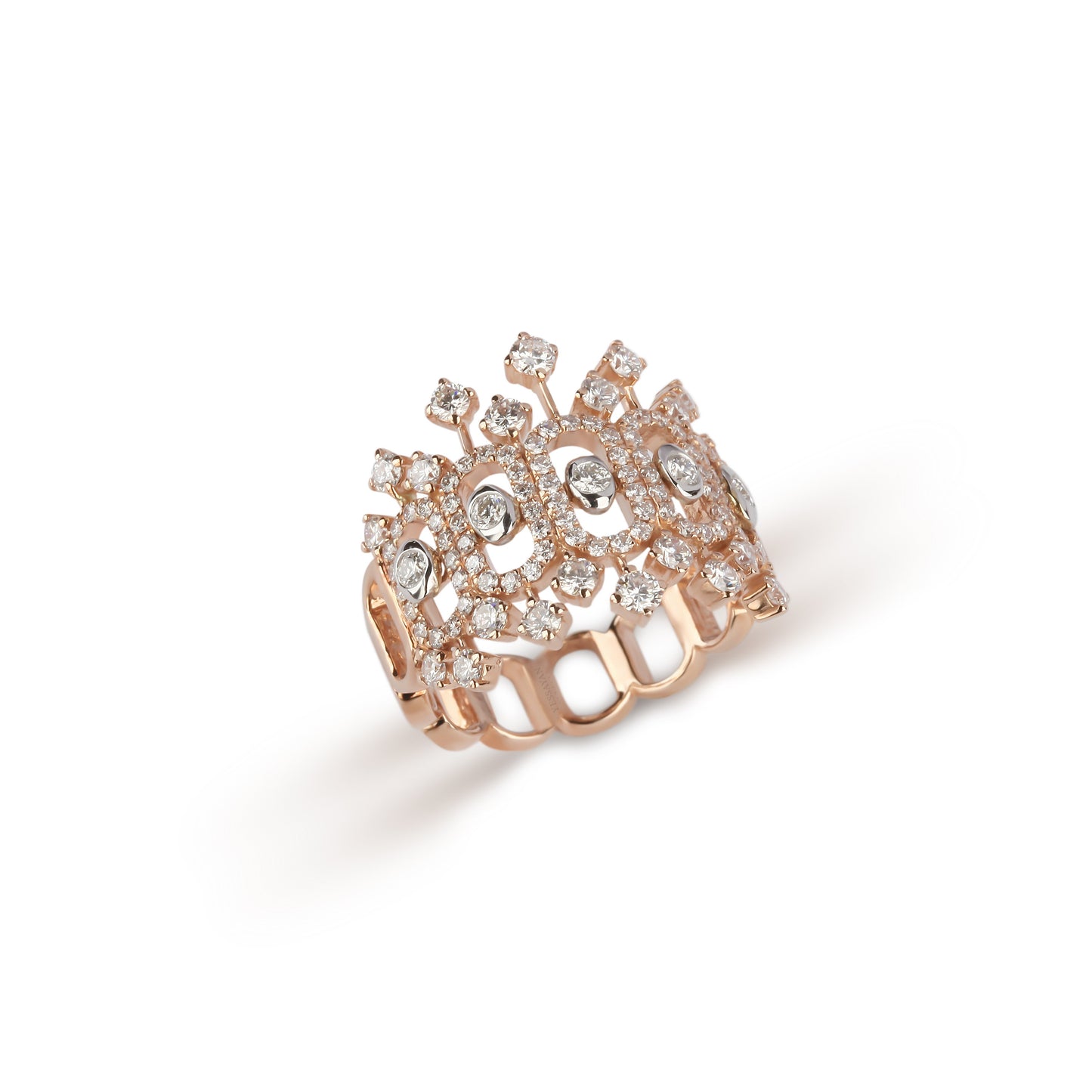 Yellow Gold Tiara Diamond Ring | diamond rings | Best website for jewelry