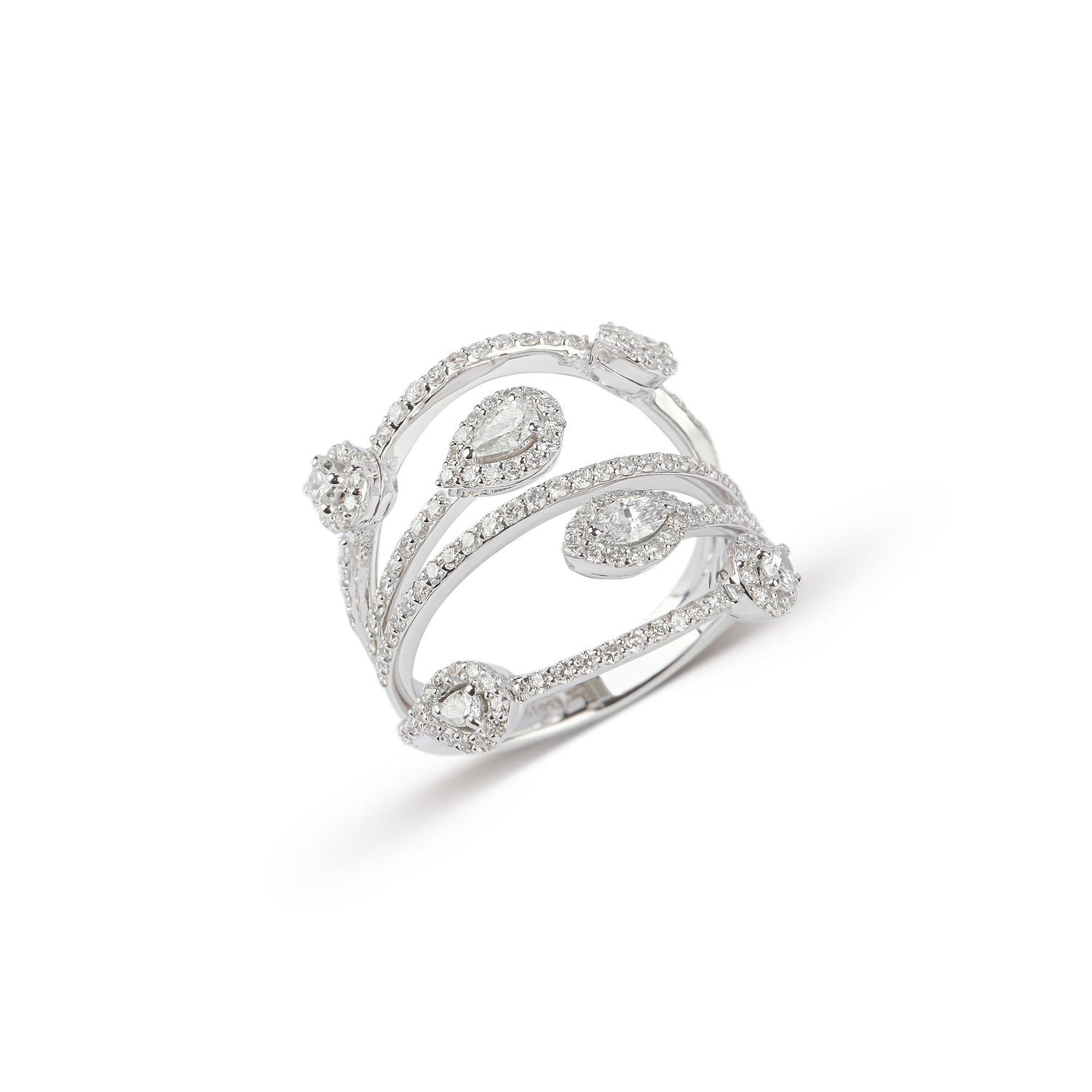 Multi-Band Diamond Ring | Online store jewellery | diamond rings