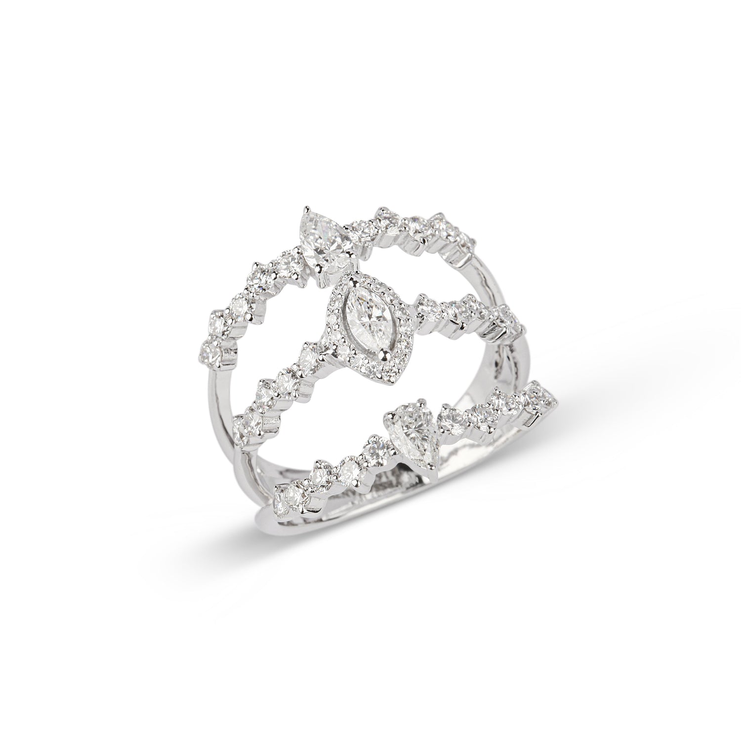 Trio Band Diamond Ring | diamond jewelers | diamond rings
