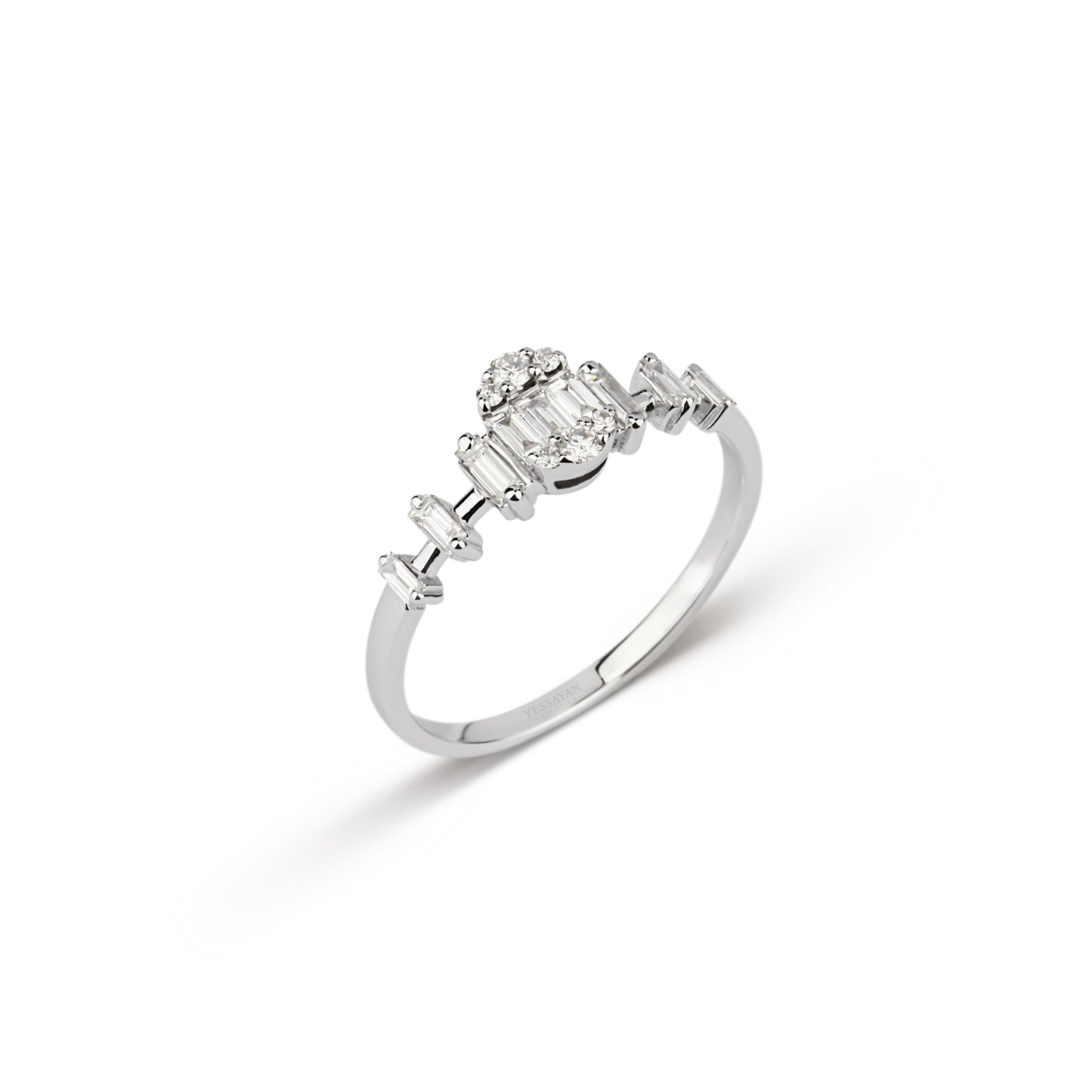 Illusion Baguette Diamond Ring | diamond ring | buy rings online