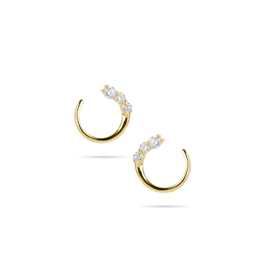Diamond Hoop Earrings