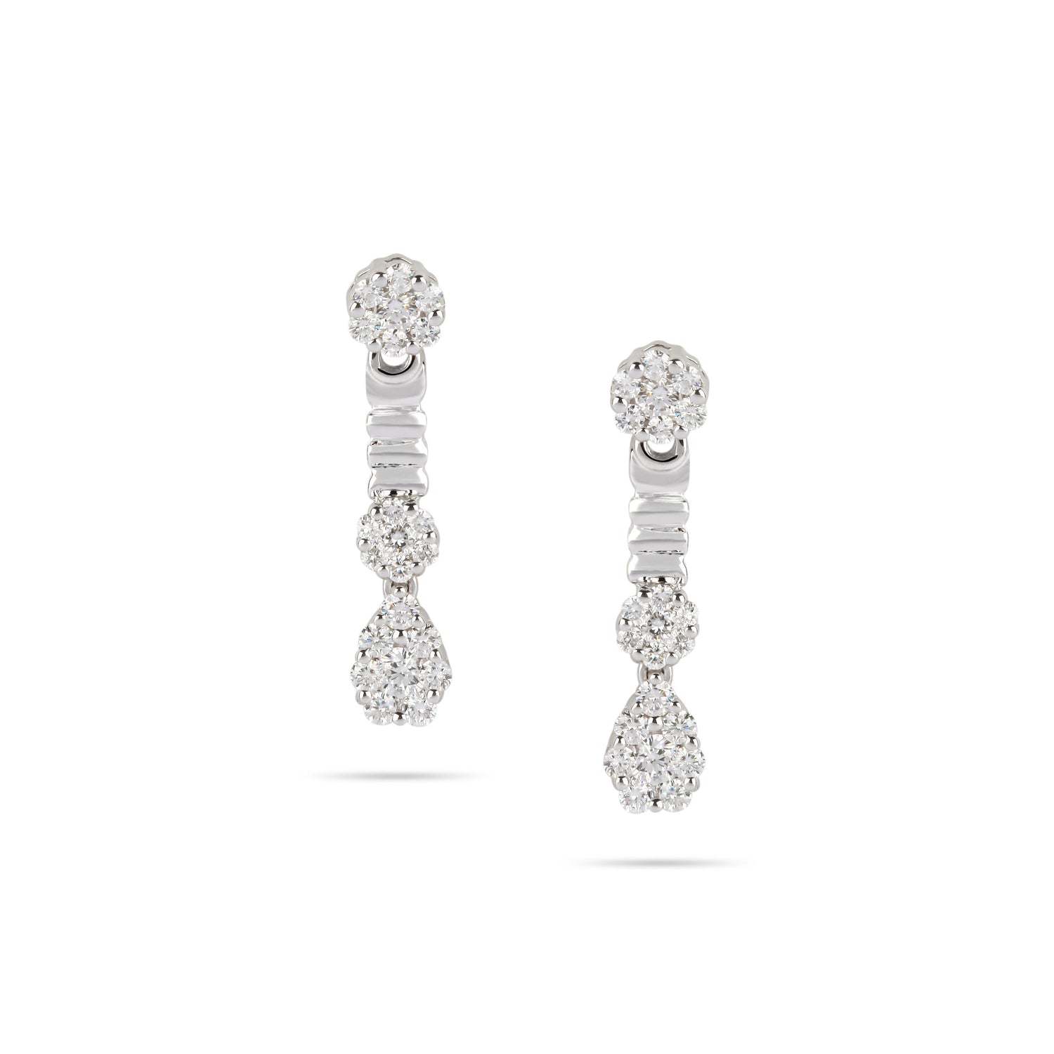 Illusion Drop Diamond Earrings | Buy Earrings