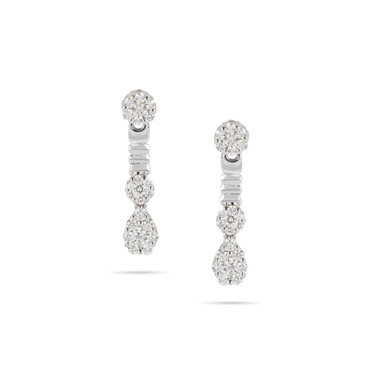 Illusion Drop Diamond Earrings | Buy Earrings
