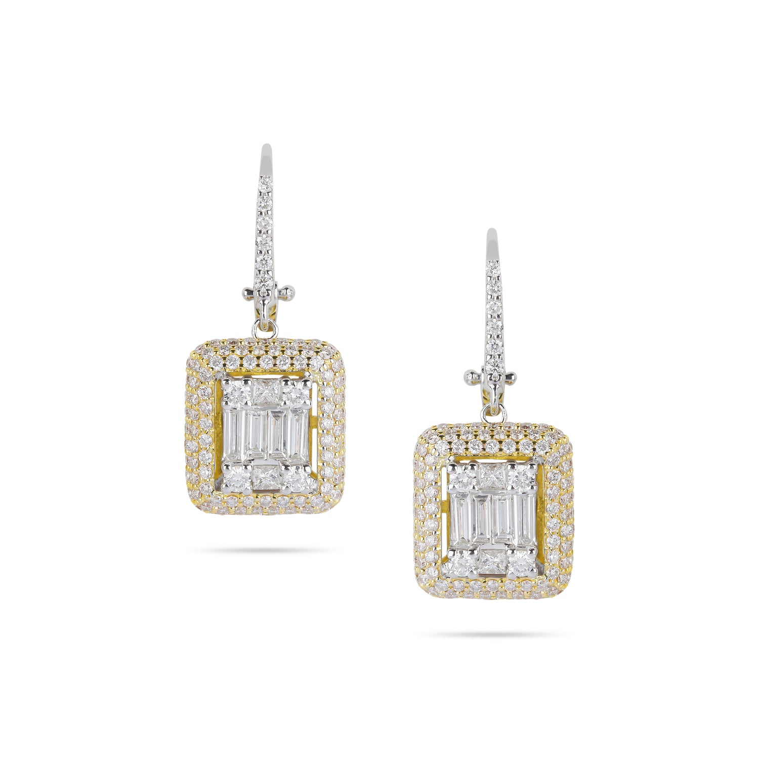 Illusion Diamond Drop Earrings | Diamond Earrings Online