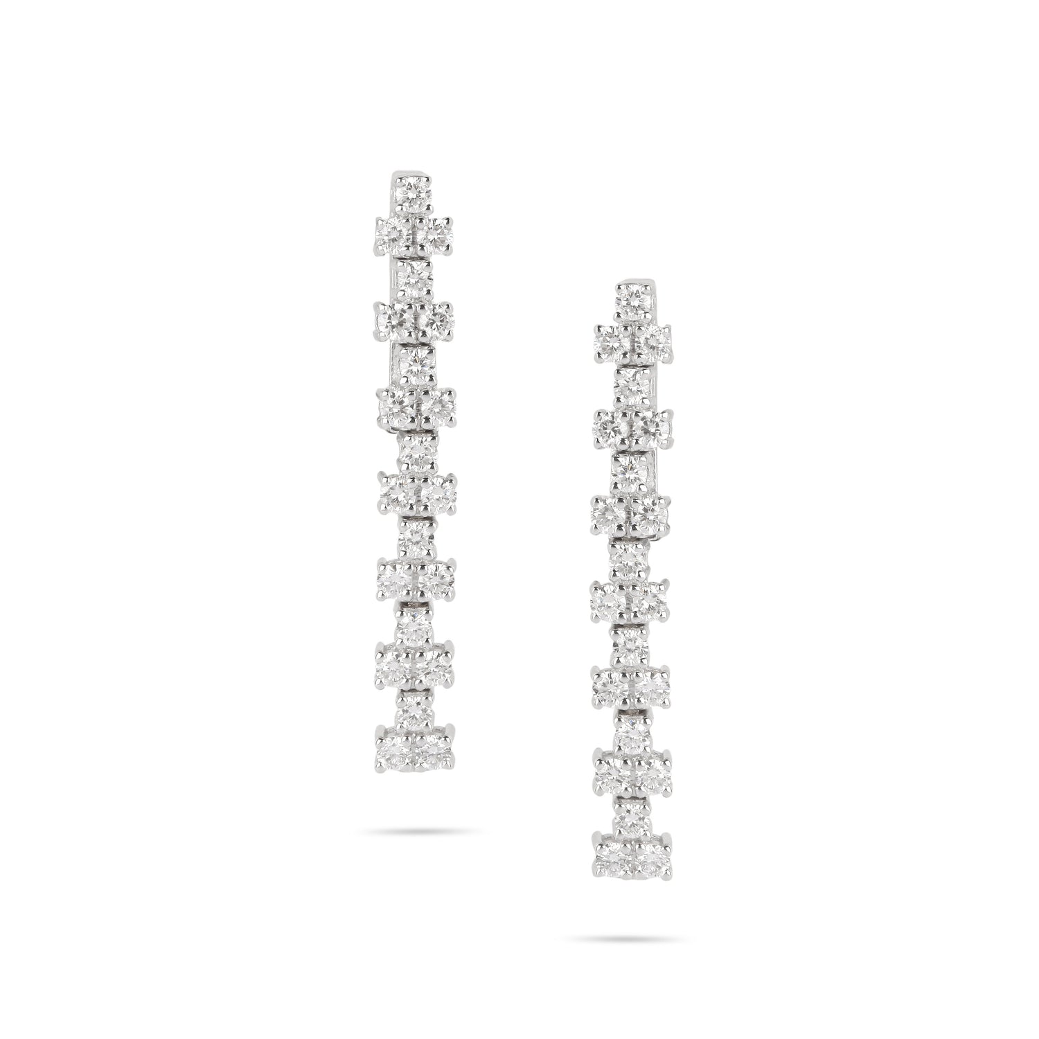 Patterned Diamond Drop Earrings | Best Online Store