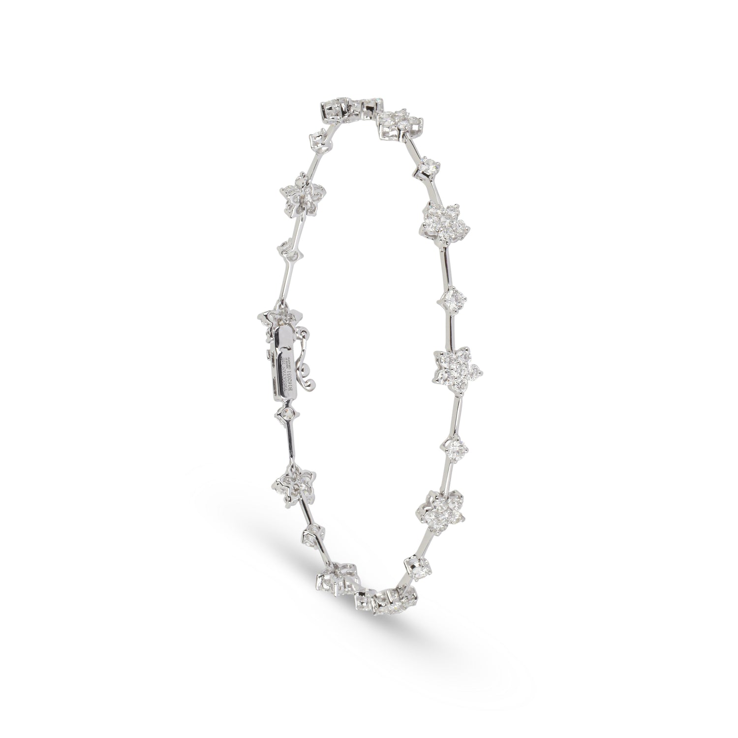 Floral Diamond Tennis Bracelet | Best Jewelry in Bahrain