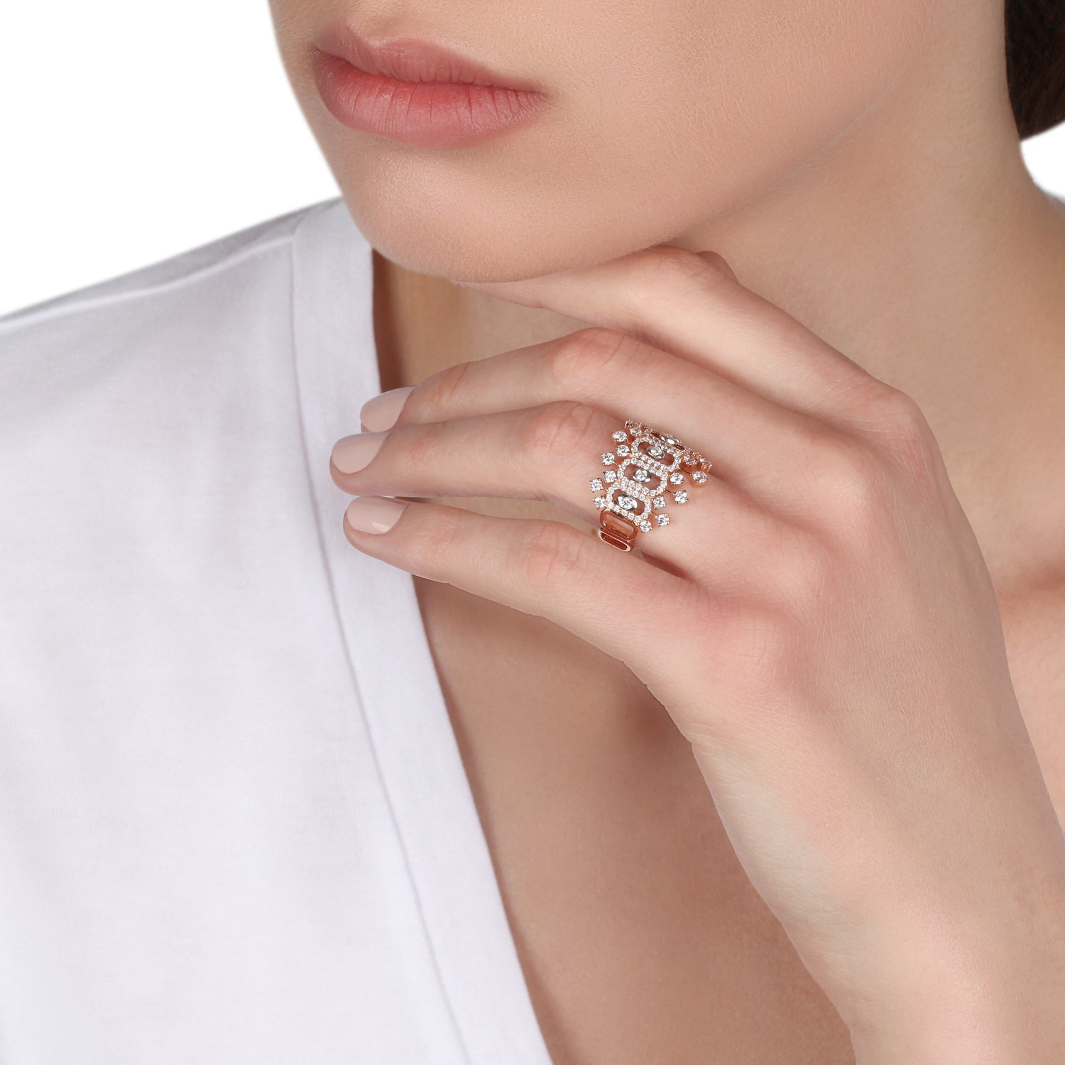 Yellow Gold Tiara Diamond Ring | jewellery store | diamond rings