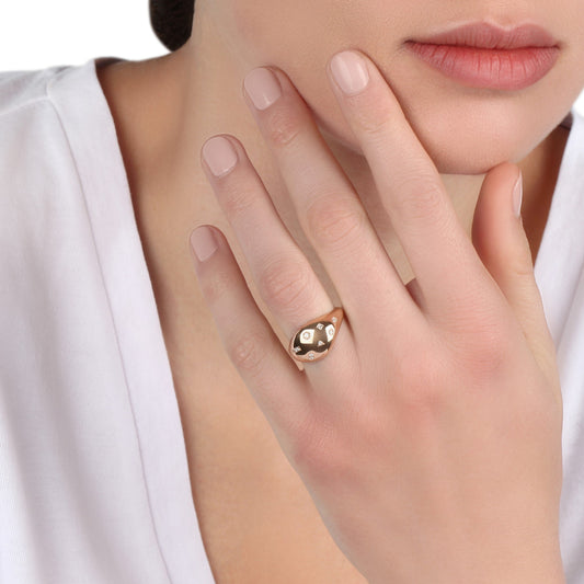Rose Gold & Diamond Ring | best jewellery stores | diamond rings