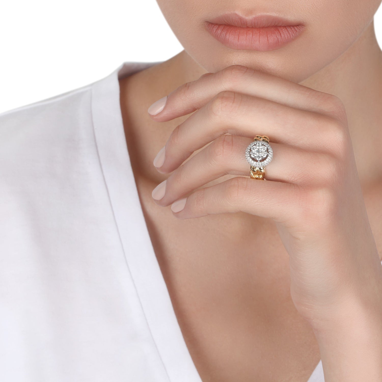 Chain Band Diamond Ring | diamond jewelers | diamond rings