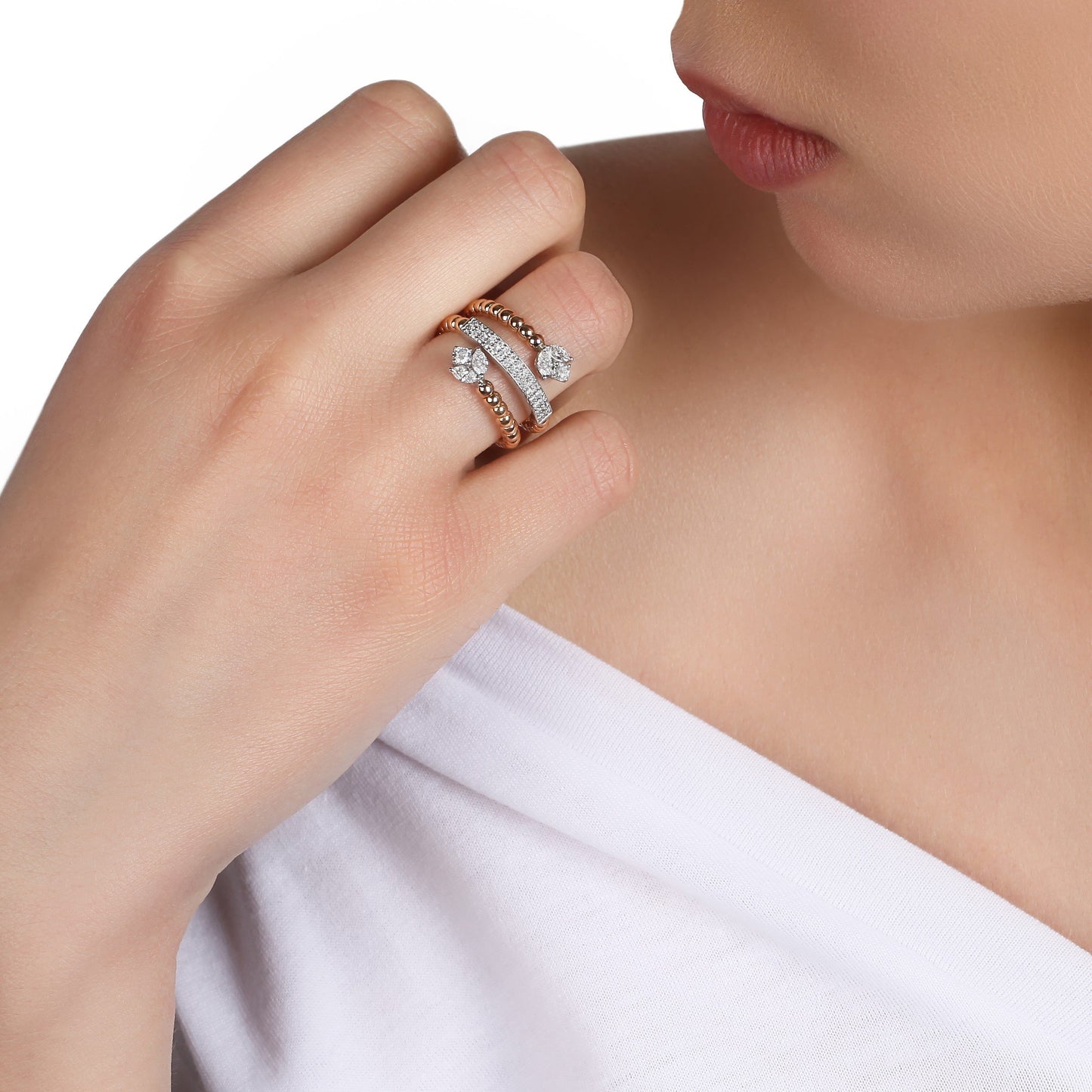 Spiral Diamond Ring | jewellery store | diamond rings