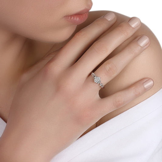Illusion Baguette Diamond Ring | diamond ring | best jewellery online