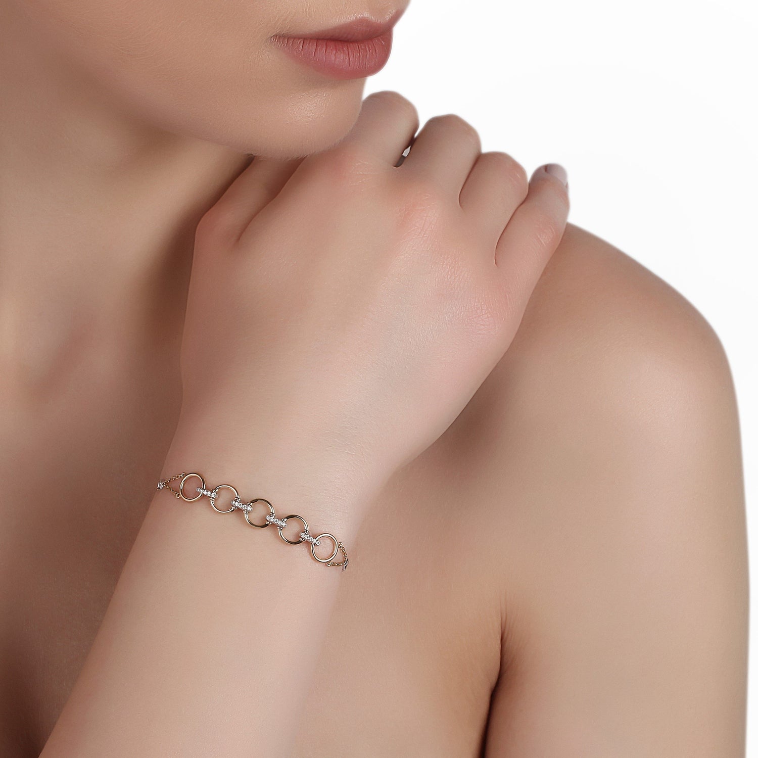 Two-Tone Diamond Bracelet | Buy Jewellery Online