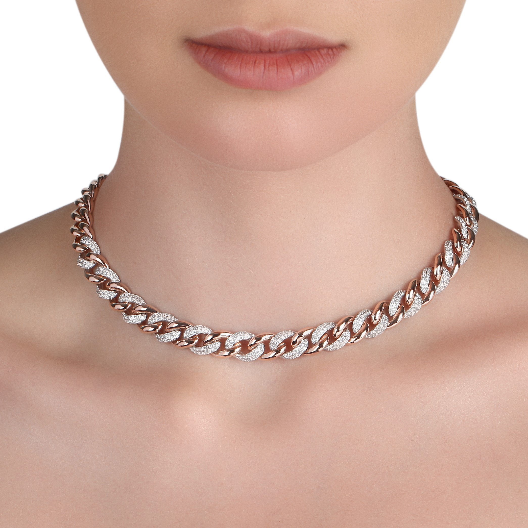 Small cuban shop link choker