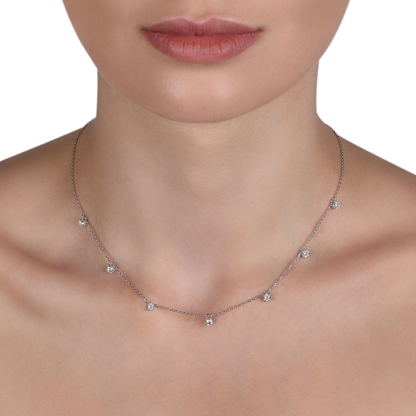 Diamond Charm Necklace | Diamond Necklace | Jewellery Necklace