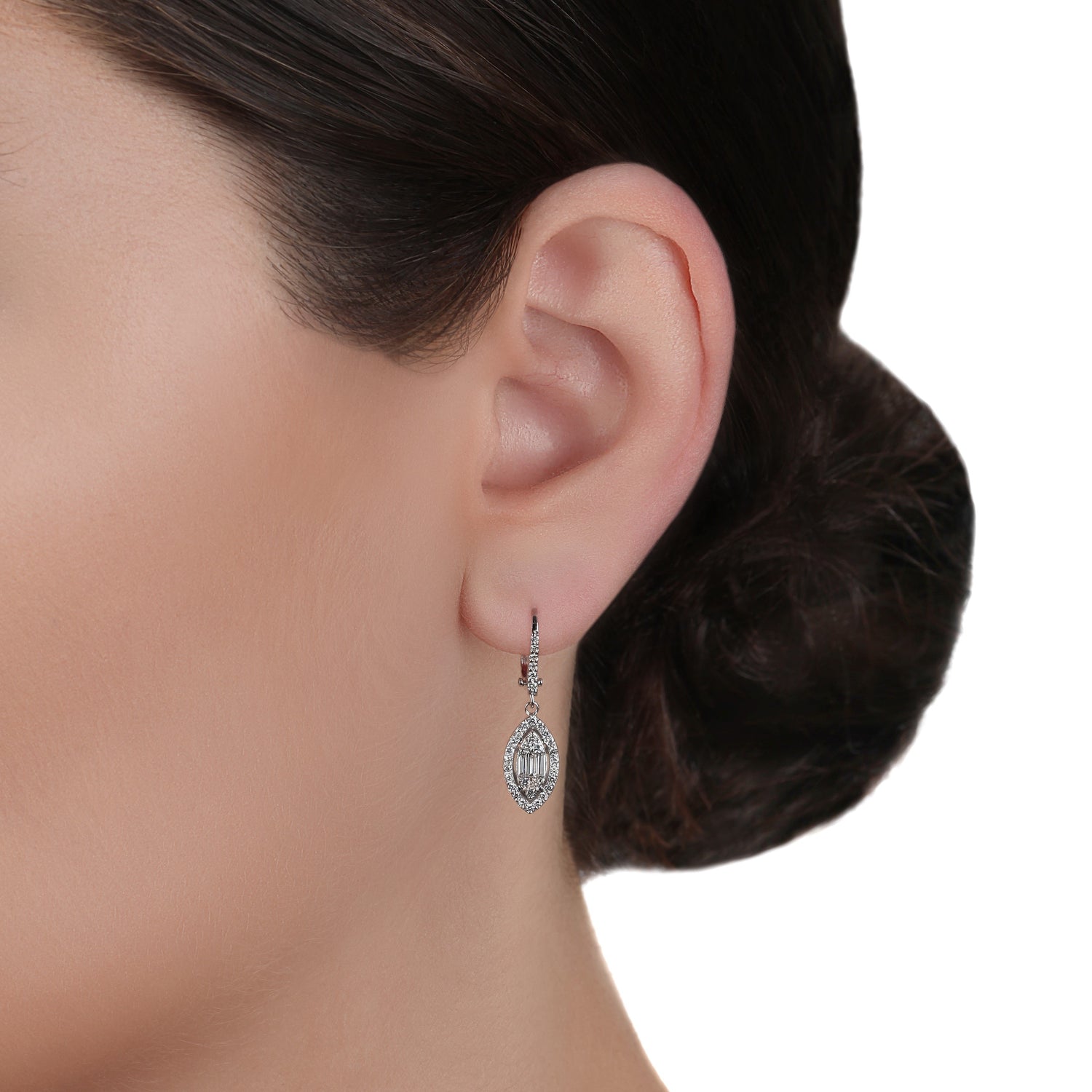 Illusion Diamond Drop Earrings | Latest Jewelry Online