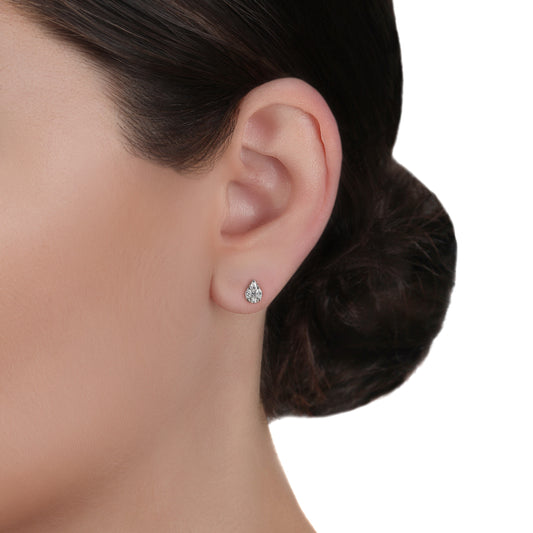Illusion Diamond Stud Earrings |  Earring Shop
