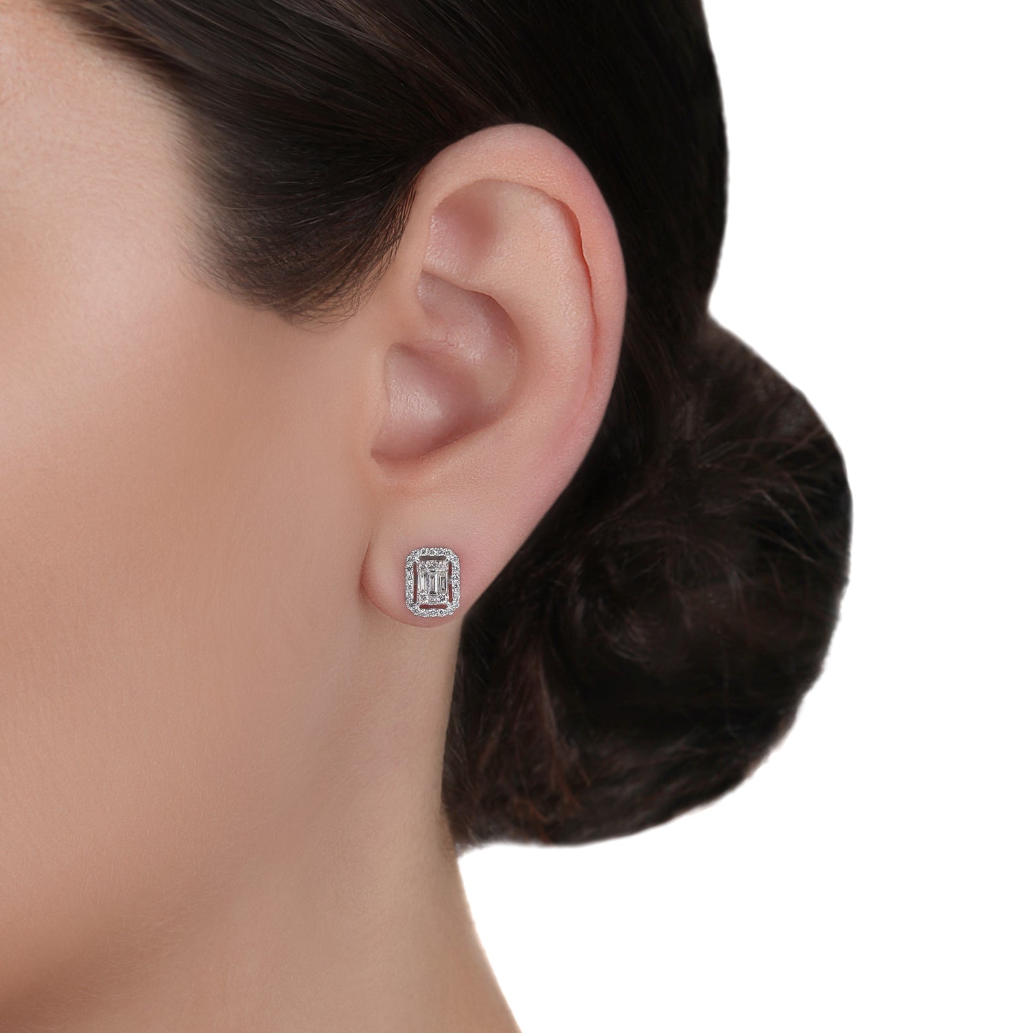 Framed Illusion Diamond Studs | Best Jewelry Store