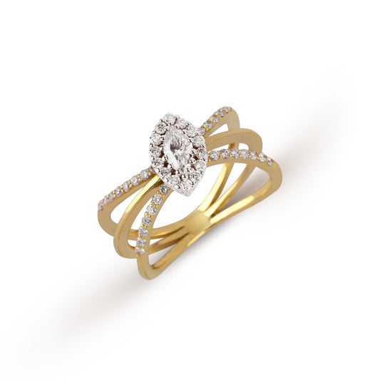 Triple Band Illusion Diamond Ring | diamond rings | diamond rings for women