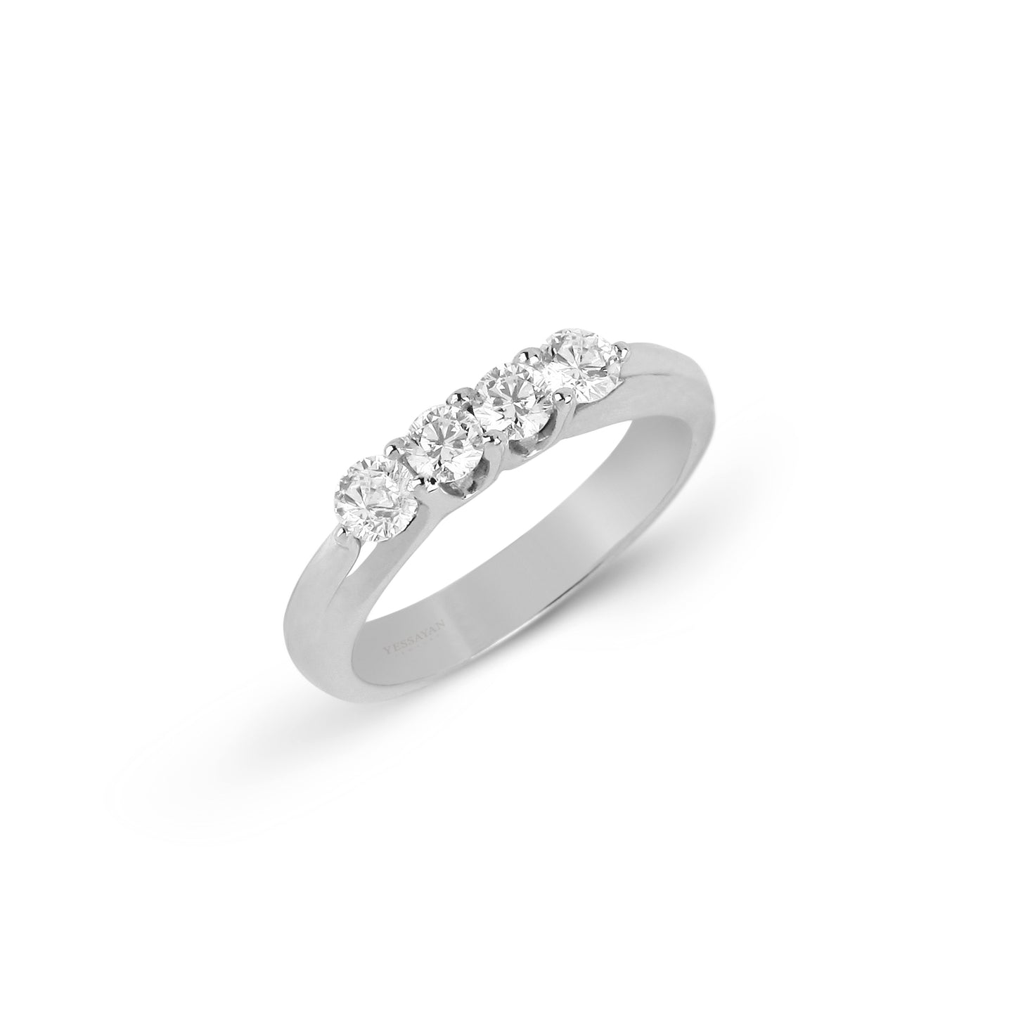 Half Diamond Ring Band | diamond wedding ring | engagement and wedding ring set