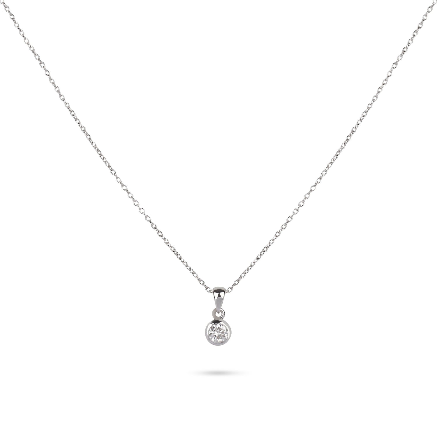 Single Diamond Necklace | Diamond Necklace | Diamond Solitaire Necklace