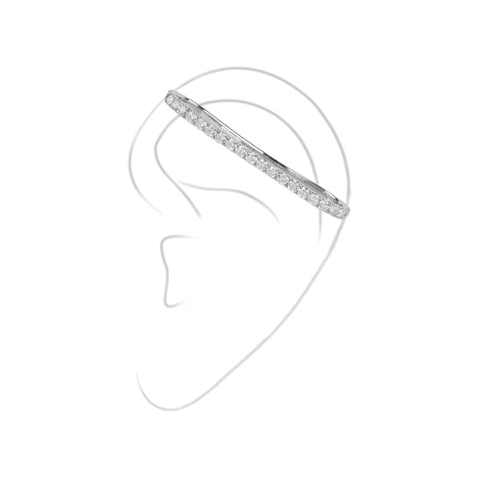 Single Side Helix Ear Cuff | Diamond sets 