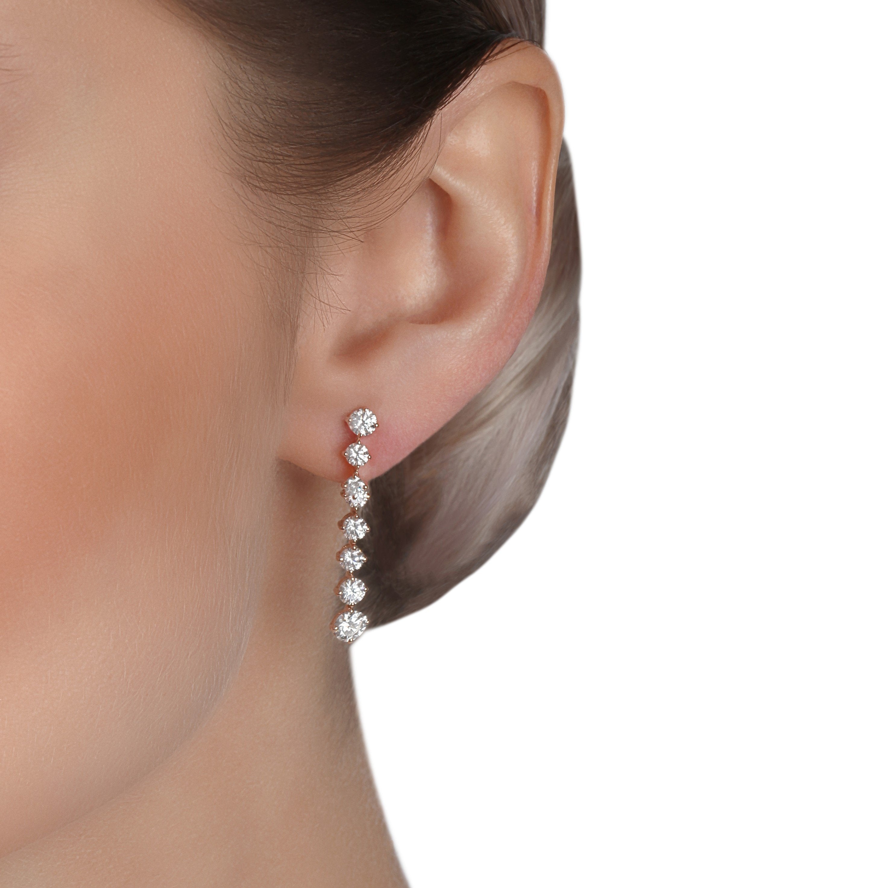 Women's diamond drop & linear earrings Clearance