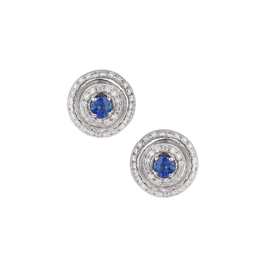 Sapphire & Diamonds Studs | Best Jewelry online